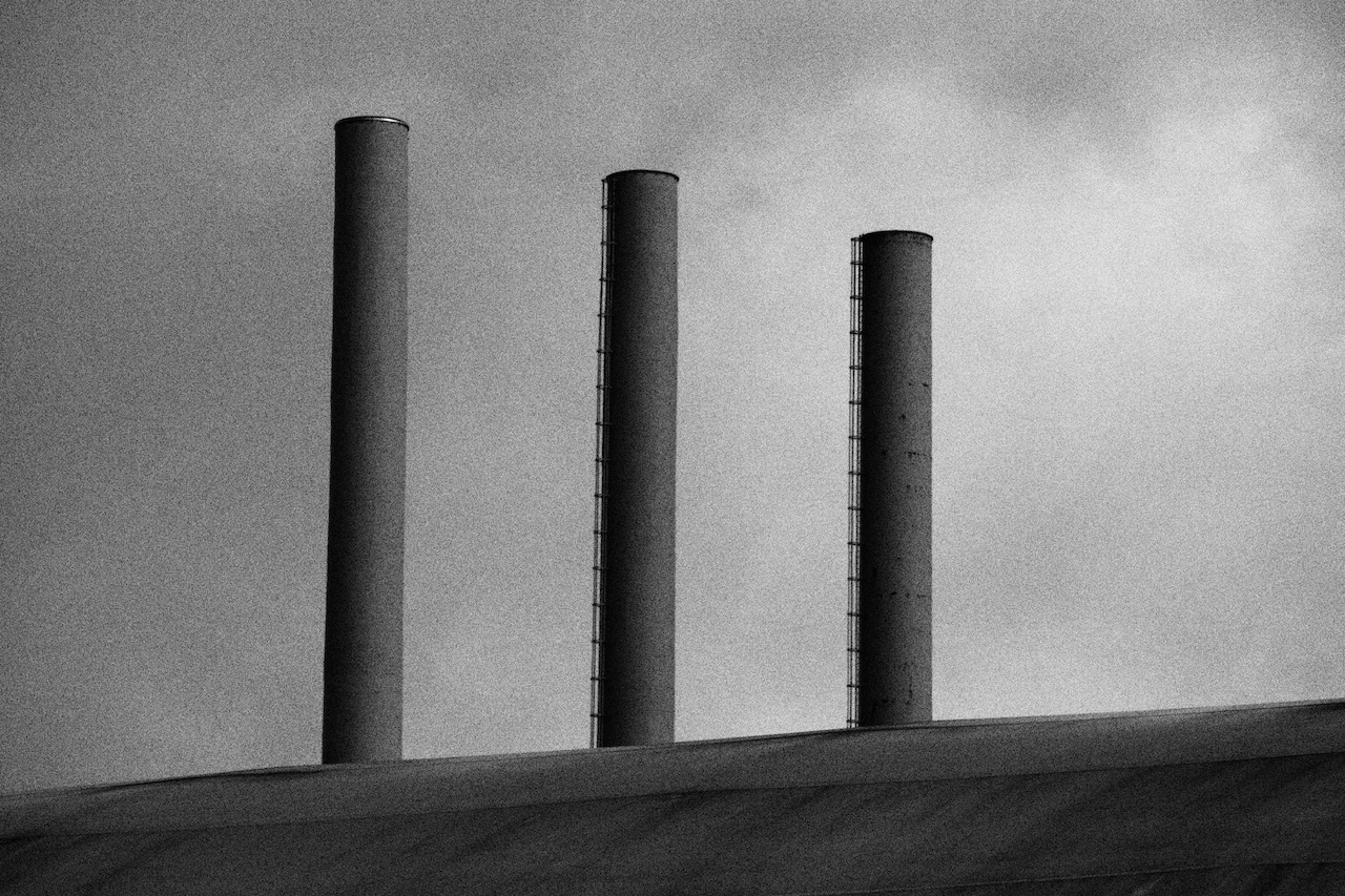 Three chimneys in the harbor