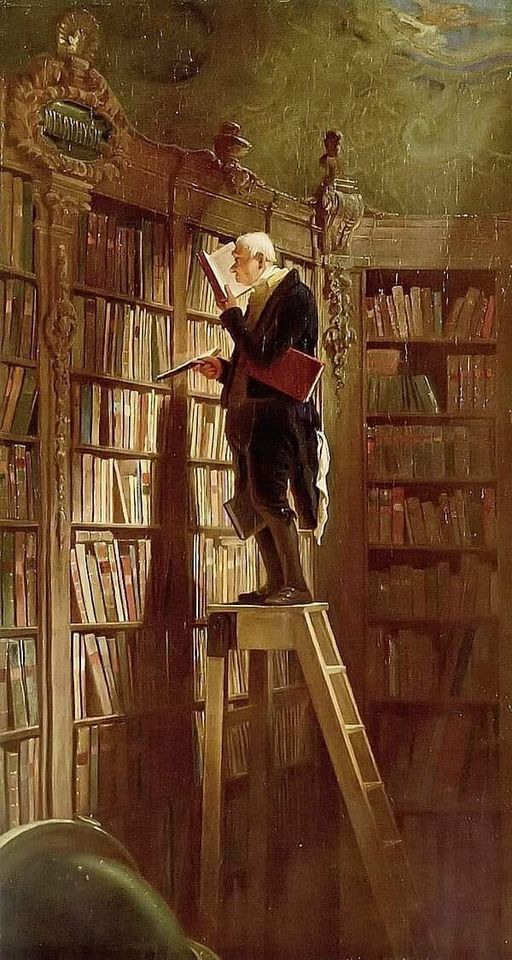 Carl Spitzweg: "The Bookworm", 1850
